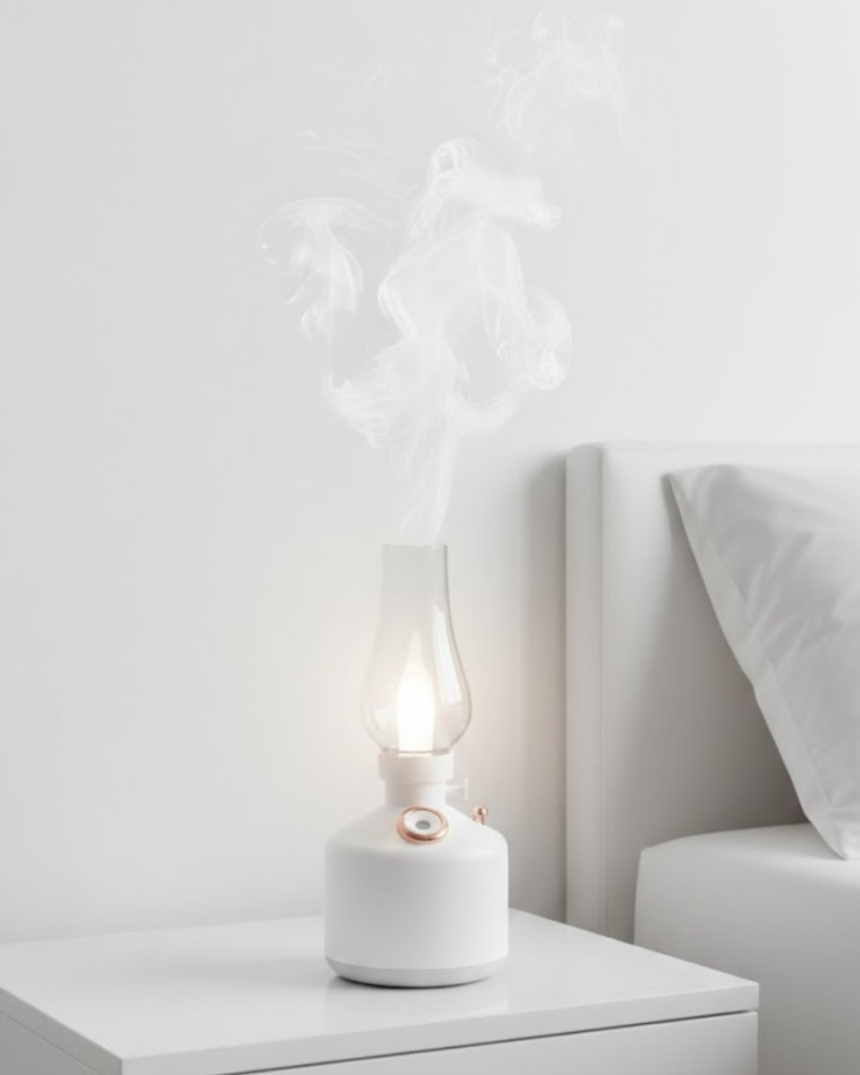 Retro Gaz Lambası Tasarımlı USB Şarjlı Aroma Difüzörü 280 ml Nano Mist Nemlendirici 1 Retro Gaz Lambası Tasarımlı USB Şarjlı Aroma Difüzörü 280 ml Nano Mist Nemlendirici