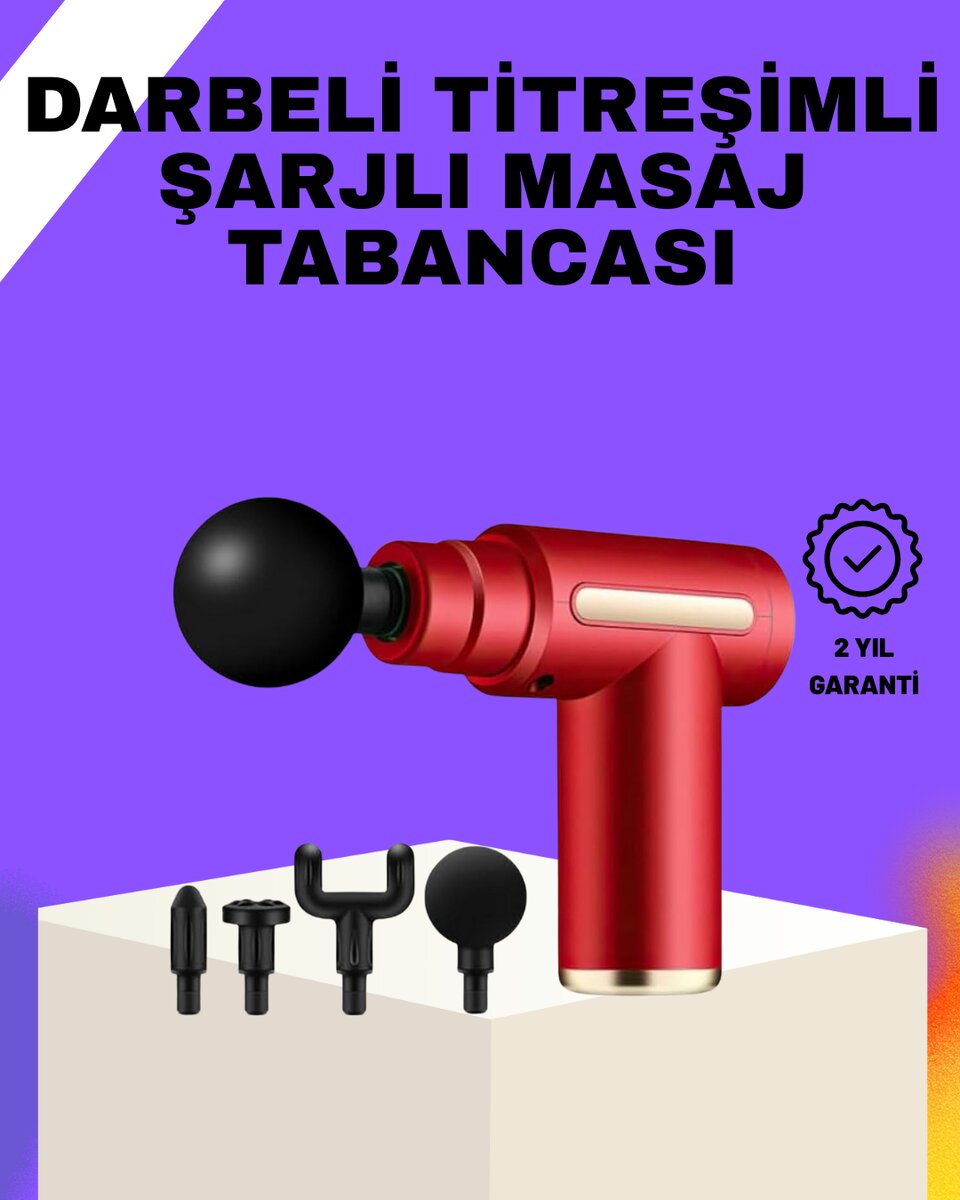 Şarjlı Masaj Tabancası Spor Sonrası Kas Rahatlatma İçin 1 Şarjlı Masaj Tabancası Spor Sonrası Kas Rahatlatma İçin