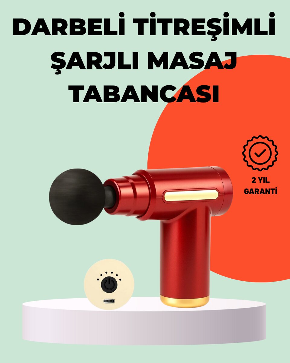 Titreşimli Kas Masaj Aleti 6 Kademe Güçlü Masaj Deneyimi 1 Titreşimli Kas Masaj Aleti 6 Kademe Güçlü Masaj Deneyimi