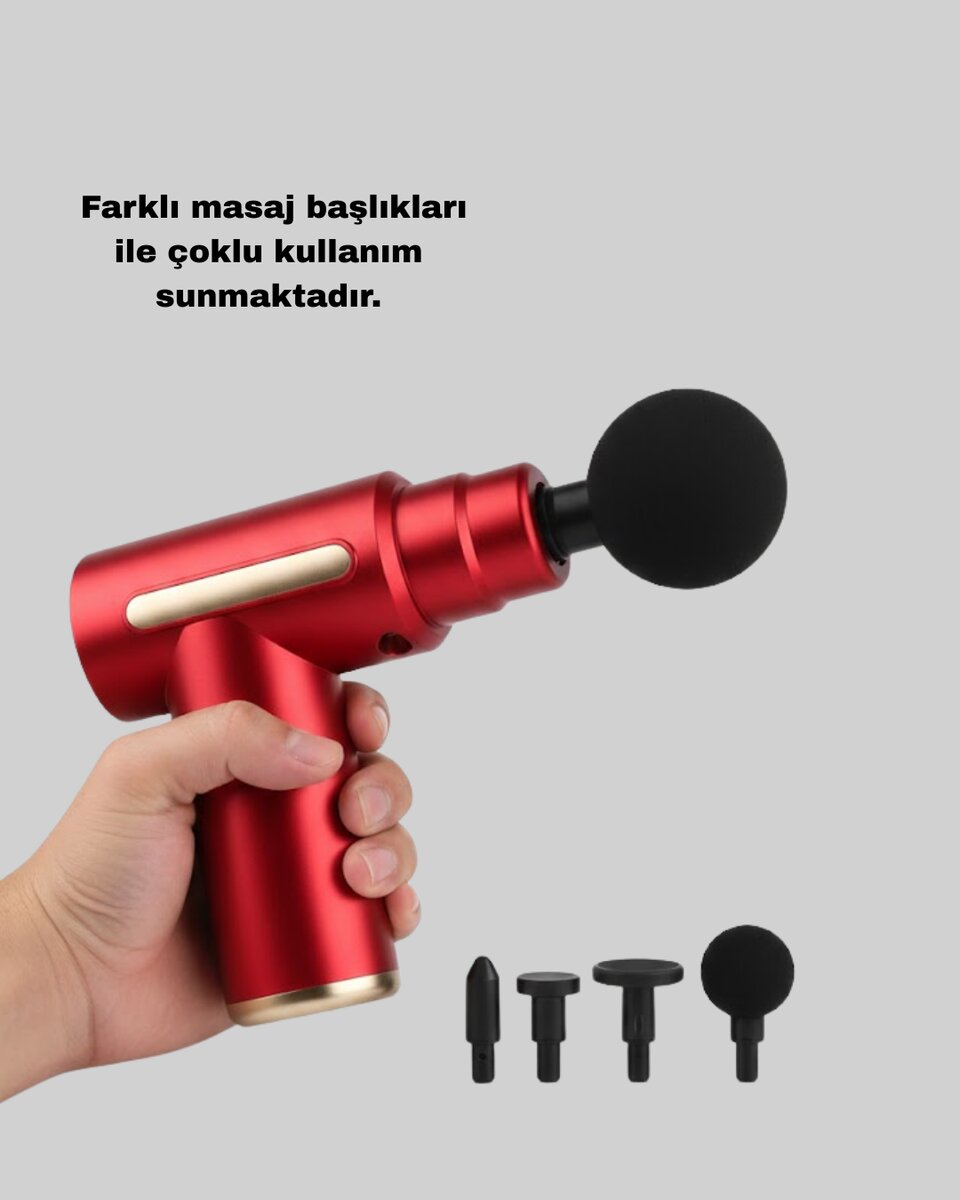 Titreşimli Kas Masaj Aleti 6 Kademe Güçlü Masaj Deneyimi 2 Titreşimli Kas Masaj Aleti 6 Kademe Güçlü Masaj Deneyimi - Görsel 2