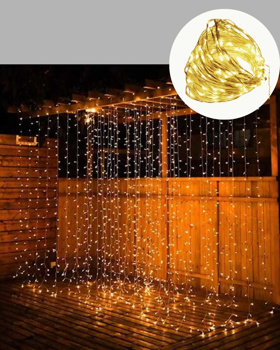 3x3 Perde LED Işık Şelale Model Özel Gün Dekoratif Aydınlatma 3 3x3 Perde LED Işık Şelale Model Özel Gün Dekoratif Aydınlatma - Görsel 3