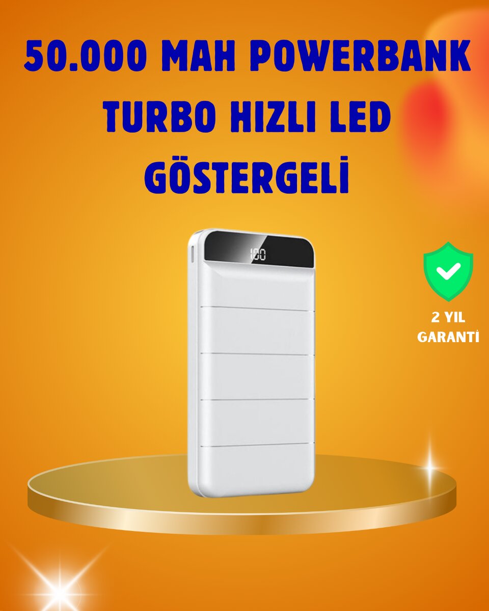 50000mAh LED Göstergeli Taşınabilir Şarj Cihazı 1 50000mAh LED Göstergeli Taşınabilir Şarj Cihazı