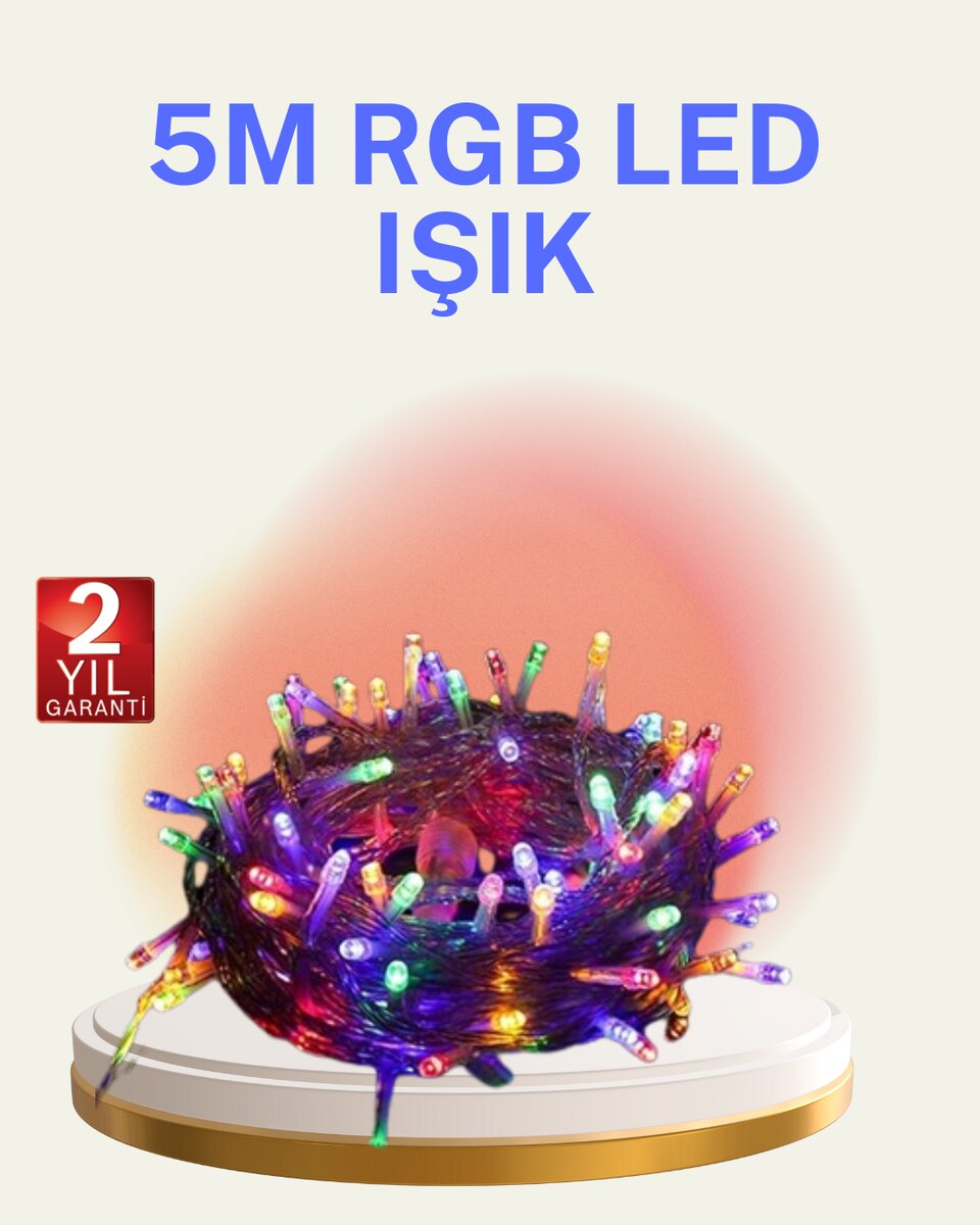 Şeffaf Kablolu 50 Ampullü 5 Metre LED Işık Dekoratif Aydınlatma 1 Şeffaf Kablolu 50 Ampullü 5 Metre LED Işık Dekoratif Aydınlatma