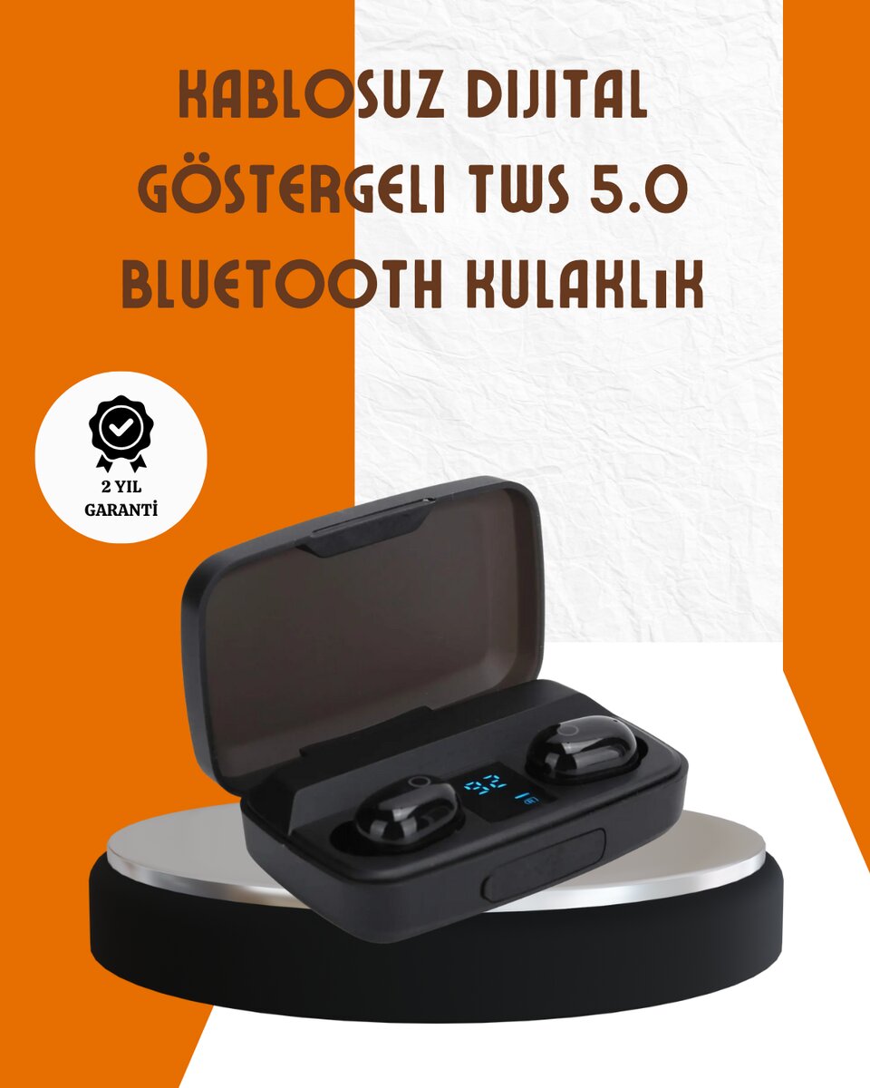 Bluetooth V5.0 Parmak Dokunmatik Kontrol Kablosuz Kulaklık Şarj Kutulu Model 1 Bluetooth V5.0 Parmak Dokunmatik Kontrol Kablosuz Kulaklık Şarj Kutulu Model