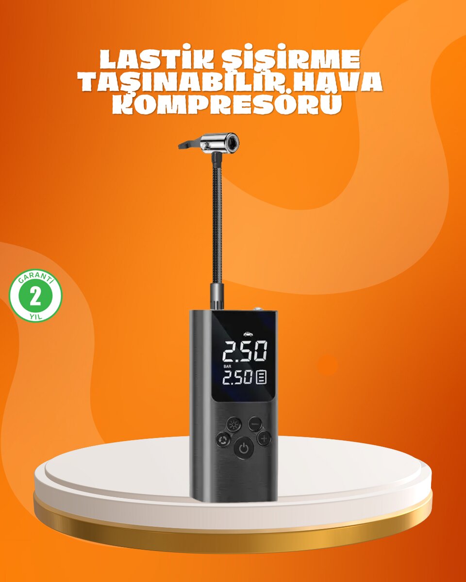 Çoklu Valf Adaptörlü Dijital Hava Pompası 1 Çoklu Valf Adaptörlü Dijital Hava Pompası