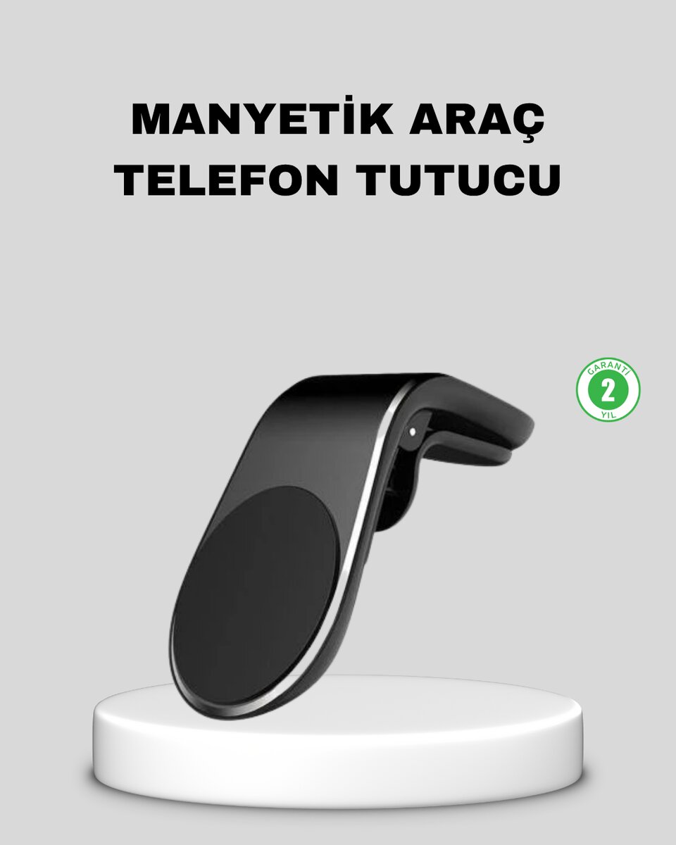 Manyetik Araç Telefon Tutucu 360° Dönebilen ve Sarsıntısız Güçlü Mıknatıslı 1 Manyetik Araç Telefon Tutucu 360° Dönebilen ve Sarsıntısız Güçlü Mıknatıslı