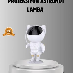 Astronot Galaksi Projeksiyon Lambası Bluetooth Bağlantılı ve Uzaktan Kontrollü
