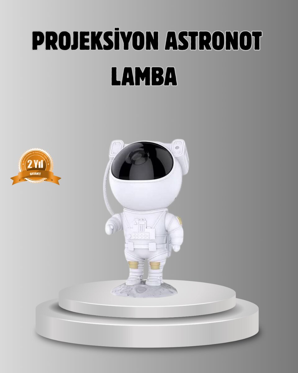 Astronot Galaksi Projeksiyon Lambası Bluetooth Bağlantılı ve Uzaktan Kontrollü 1 Astronot Galaksi Projeksiyon Lambası Bluetooth Bağlantılı ve Uzaktan Kontrollü