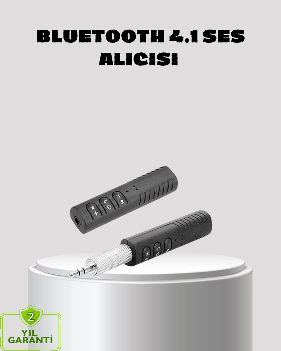 Kablosuz Bluetooth Ses Adaptörü 4.1 Teknolojili ve 10m Menzilli 1 Kablosuz Bluetooth Ses Adaptörü 4.1 Teknolojili ve 10m Menzilli
