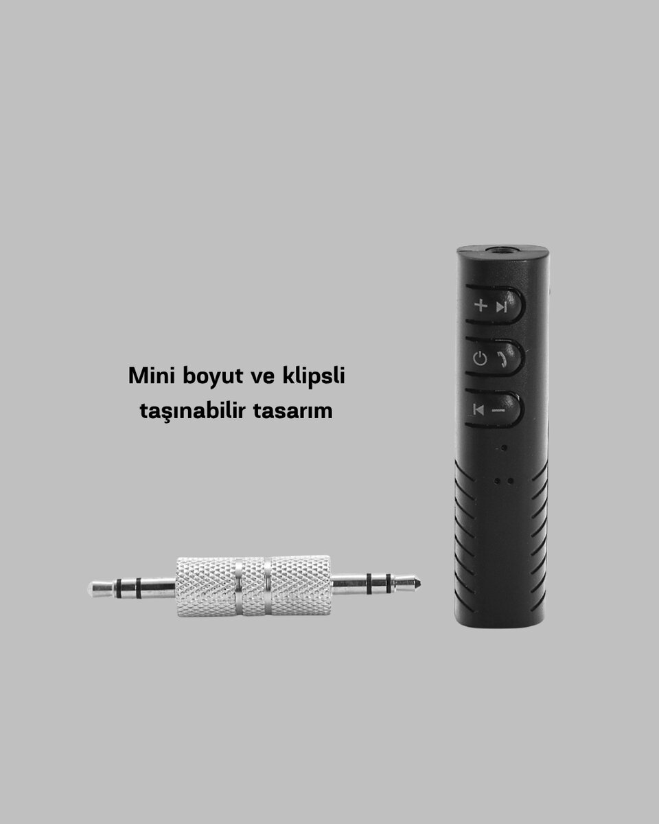 Mini Bluetooth Ses Alıcısı 3.5mm Girişli Kablosuz Müzik Adaptörü 4 Mini Bluetooth Ses Alıcısı 3.5mm Girişli Kablosuz Müzik Adaptörü - Görsel 4