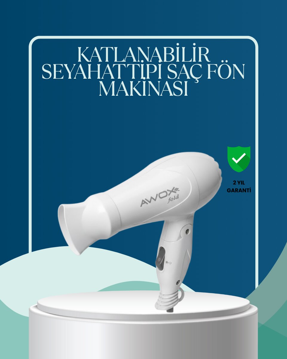Seyahat Uyumlu Saç Kurutma Makinesi Hafif ve Kompakt 1 Seyahat Uyumlu Saç Kurutma Makinesi Hafif ve Kompakt