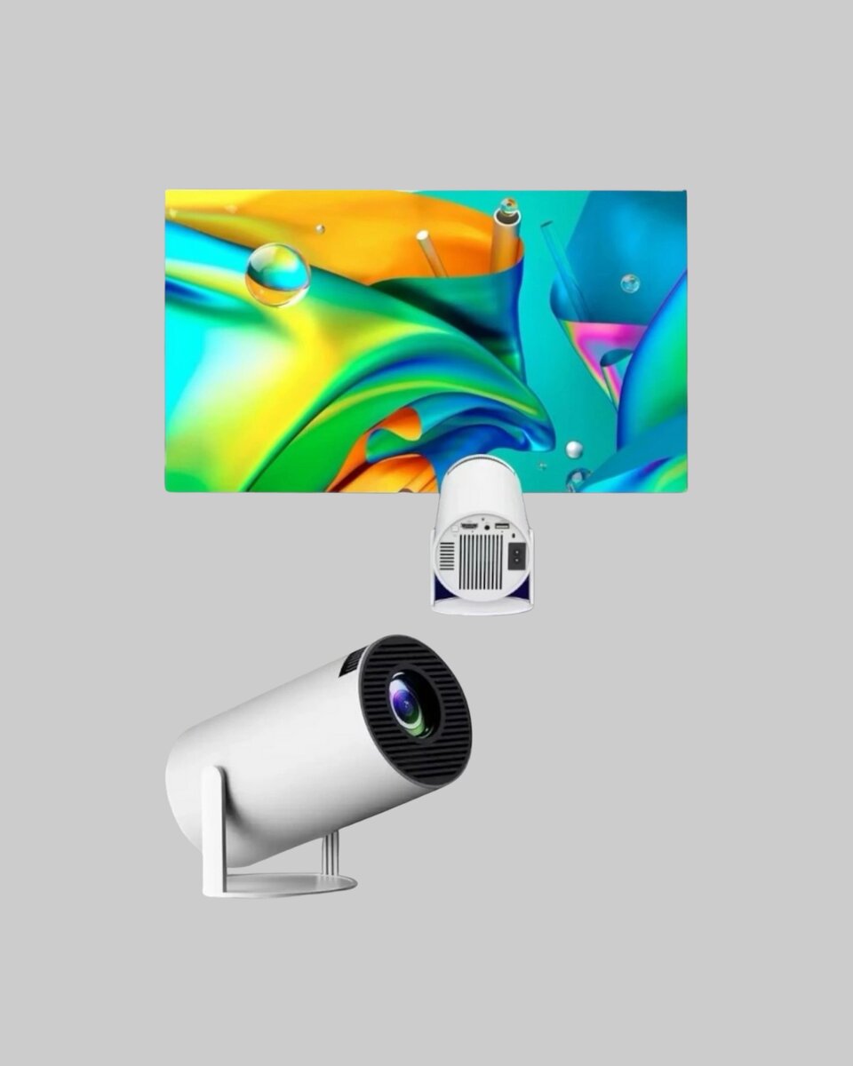 4K Destekli Full HD Projeksiyon Cihazı – 130 inç Geniş Ekran WiFi ve HDMI Bağlantılı 2 4K Destekli Full HD Projeksiyon Cihazı – 130 inç Geniş Ekran WiFi ve HDMI Bağlantılı - Görsel 2