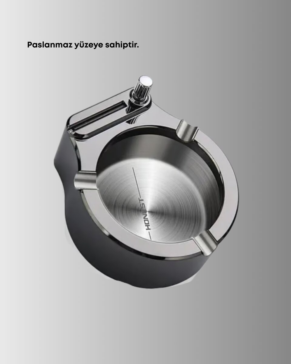 Yuvarlak Çakmaklı Küllük Dayanıklı Metal Yapı 4 Yuvarlak Çakmaklı Küllük Dayanıklı Metal Yapı - Görsel 4