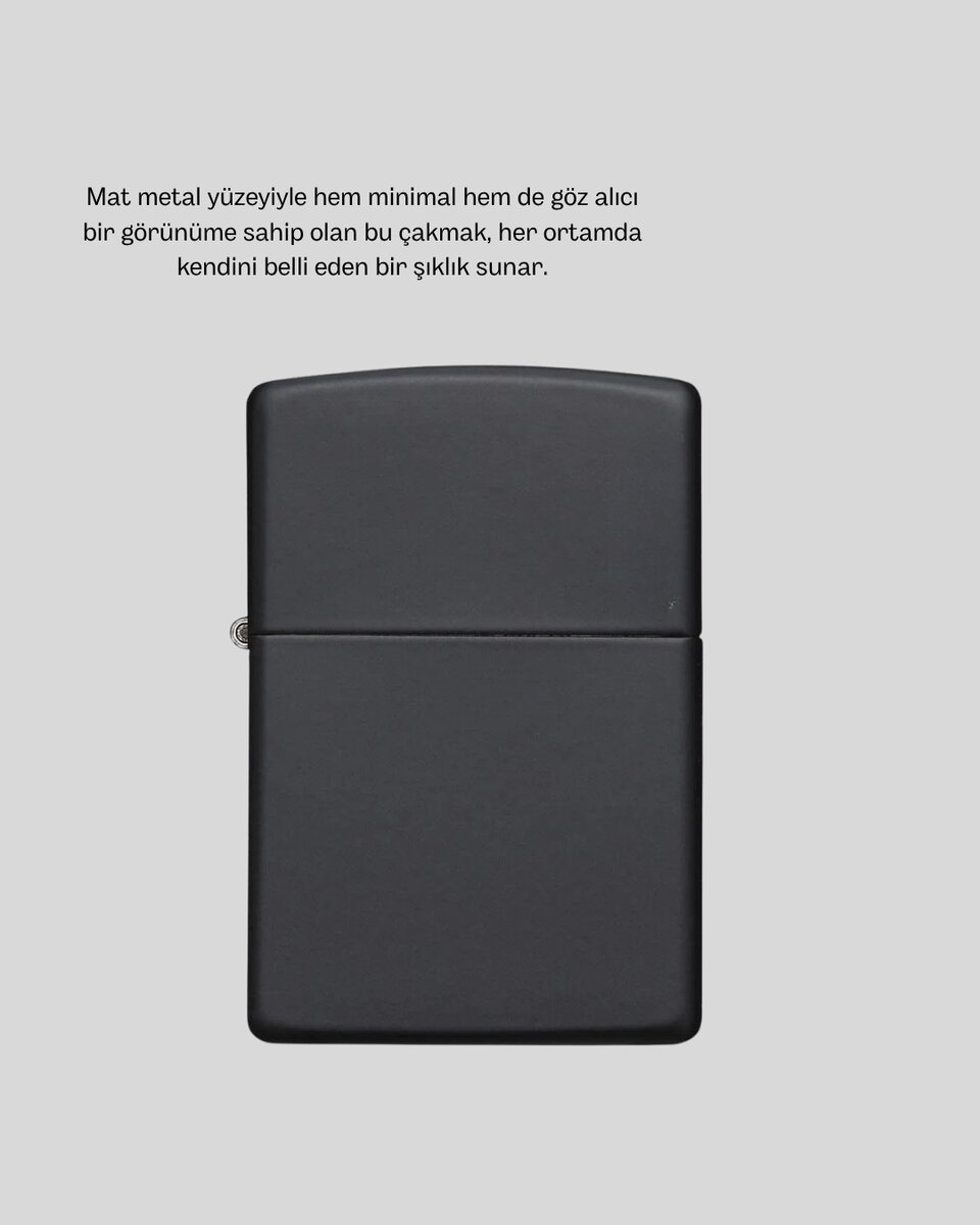 Ergonomik Metal Çakmak Mat Kaplamalı ve Şık Tasarımlı Aksesuar 4 Ergonomik Metal Çakmak Mat Kaplamalı ve Şık Tasarımlı Aksesuar - Görsel 4