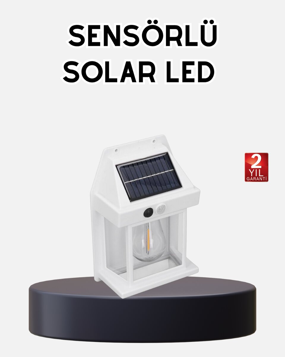Solar Sensörlü Dış Mekan Lamba 3 Işık Modlu ve IP65 Dayanıklı 1 Solar Sensörlü Dış Mekan Lamba 3 Işık Modlu ve IP65 Dayanıklı