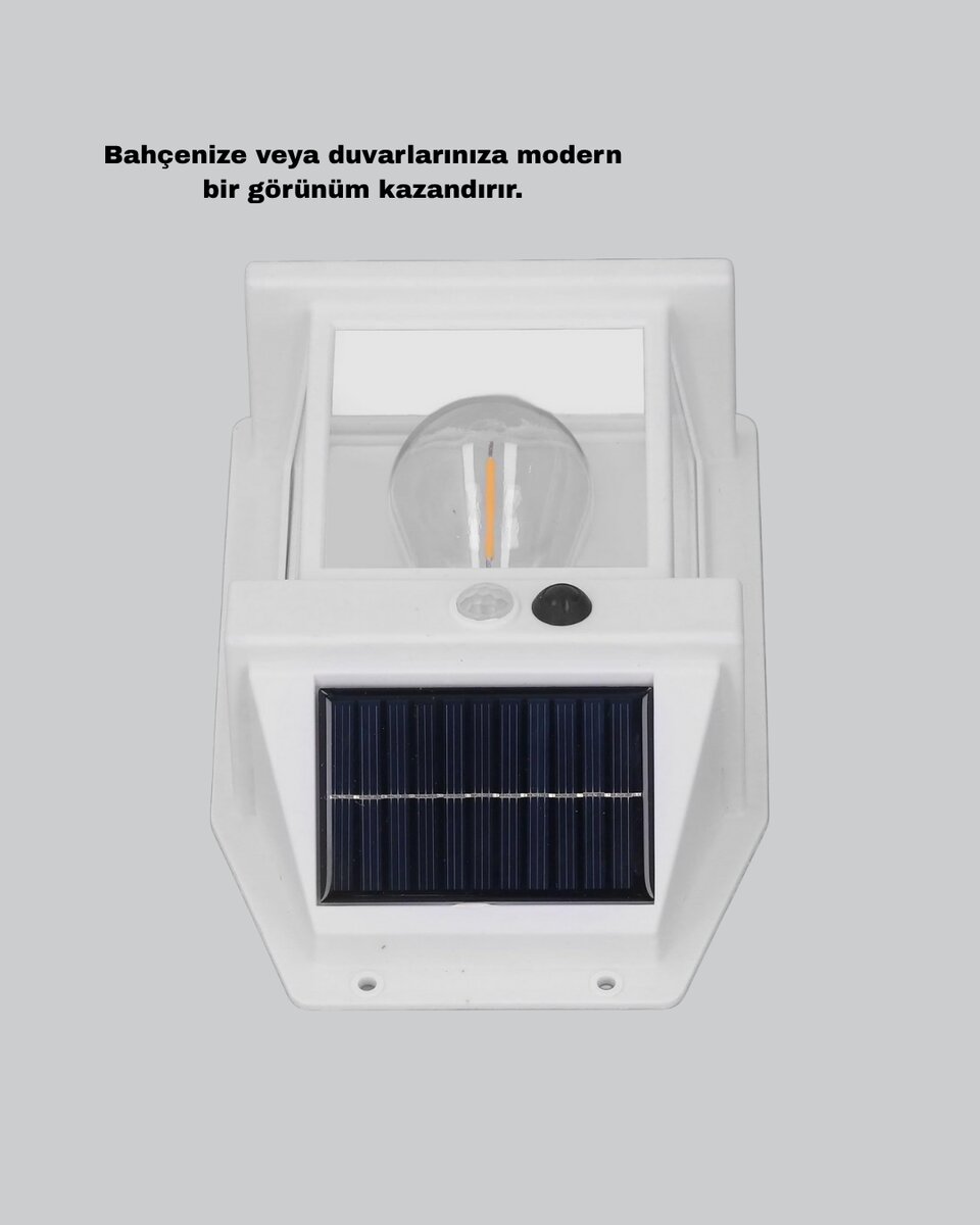 Solar Sensörlü Dış Mekan Lamba 3 Işık Modlu ve IP65 Dayanıklı 3 Solar Sensörlü Dış Mekan Lamba 3 Işık Modlu ve IP65 Dayanıklı - Görsel 3