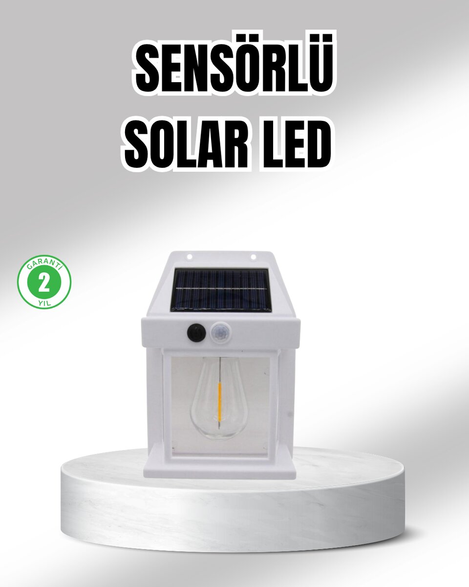 Güneş Enerjili Dış Mekan Sensörlü Duvar Lambası IP65 Su Geçirmez 1 Güneş Enerjili Dış Mekan Sensörlü Duvar Lambası IP65 Su Geçirmez