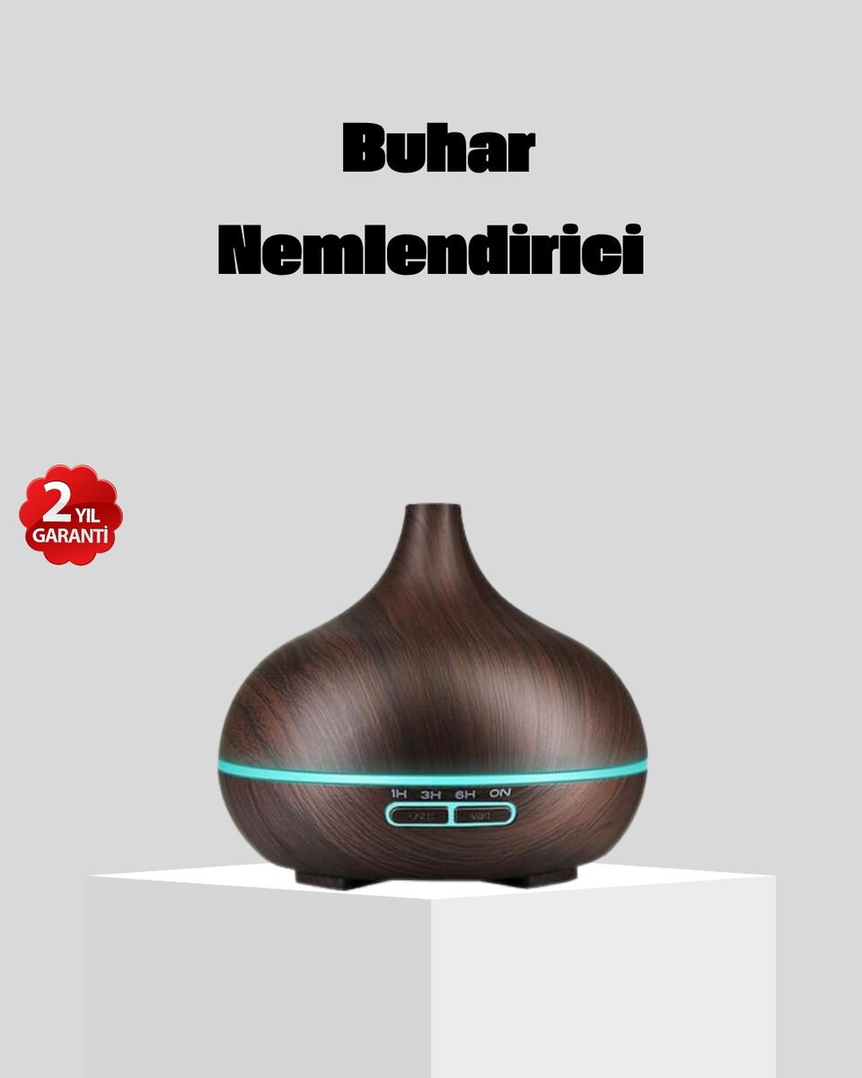 550 ml Büyük Su Hazneli Ultrasonik Nemlendirici ve Aromaterapi Difüzörü 1 550 ml Büyük Su Hazneli Ultrasonik Nemlendirici ve Aromaterapi Difüzörü