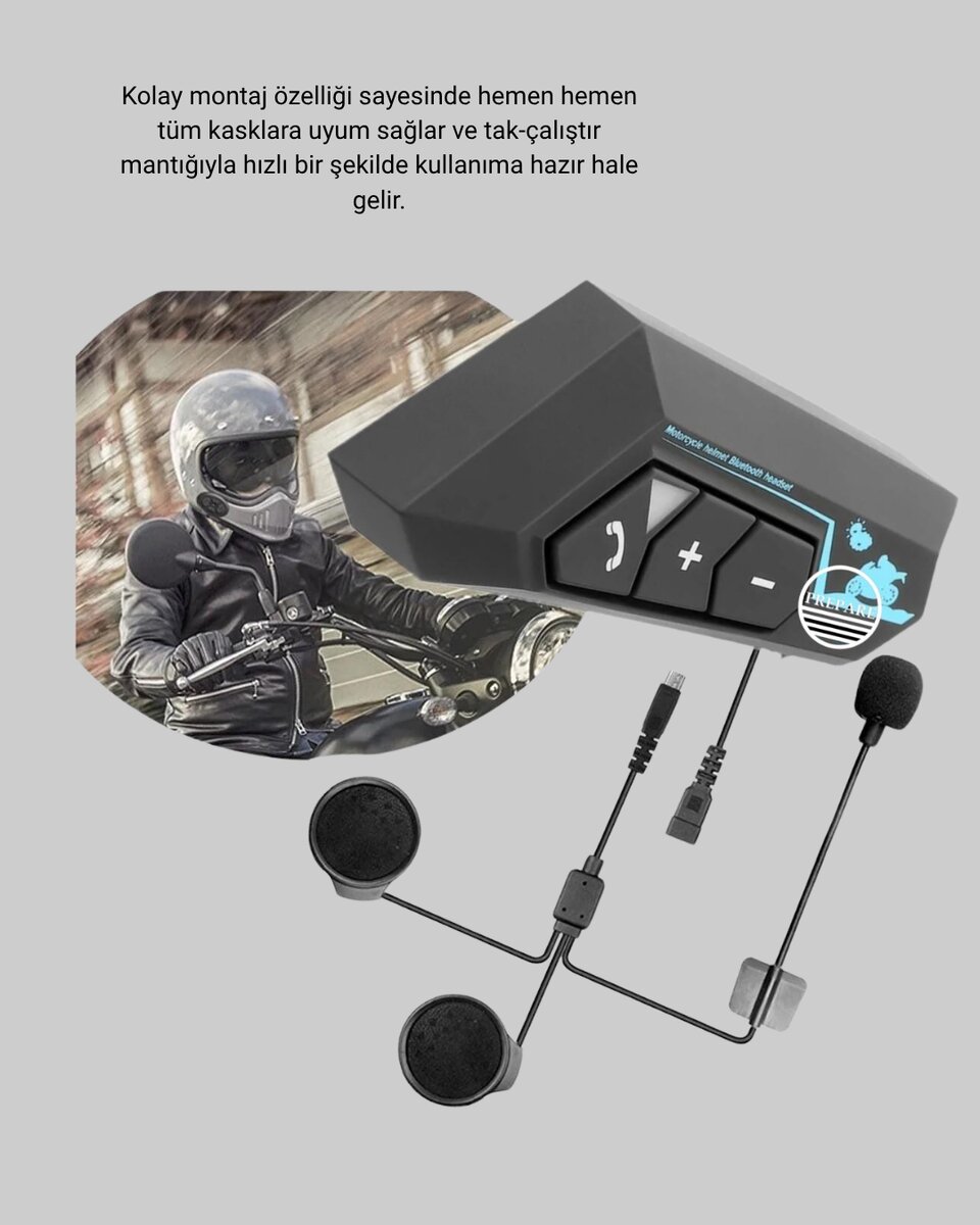 BT22 Kask Bluetooth Kulaklık 5.0 Gürültü Engelleyici ve Eller Serbest Kullanım 2 BT22 Kask Bluetooth Kulaklık 5.0 Gürültü Engelleyici ve Eller Serbest Kullanım - Görsel 2
