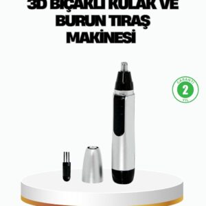 3D Bıçaklı Burun ve Kulak Tıraş Makinesi Pil ile Çalışan Taşınabilir Model