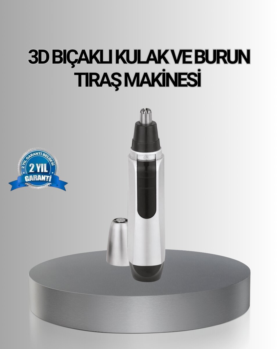 Kişisel Burun ve Kulak Tıraş Makinesi 3D Kavisli Bıçak ve Kompakt Tasarım 1 Kişisel Burun ve Kulak Tıraş Makinesi 3D Kavisli Bıçak ve Kompakt Tasarım