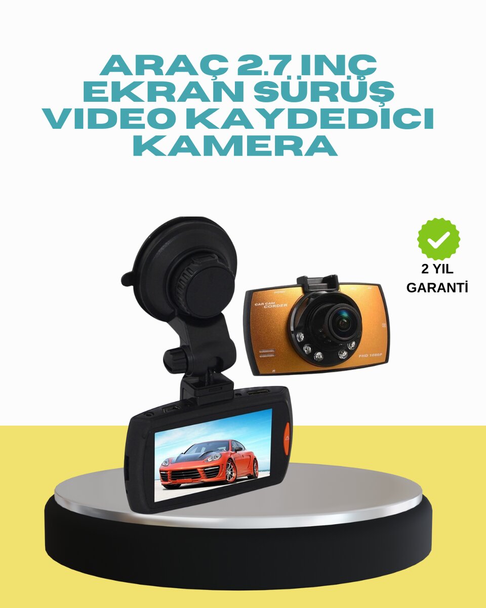 Araç İçi Güvenlik Kamerası Hareket Algılamalı HD DVR 1 Araç İçi Güvenlik Kamerası Hareket Algılamalı HD DVR