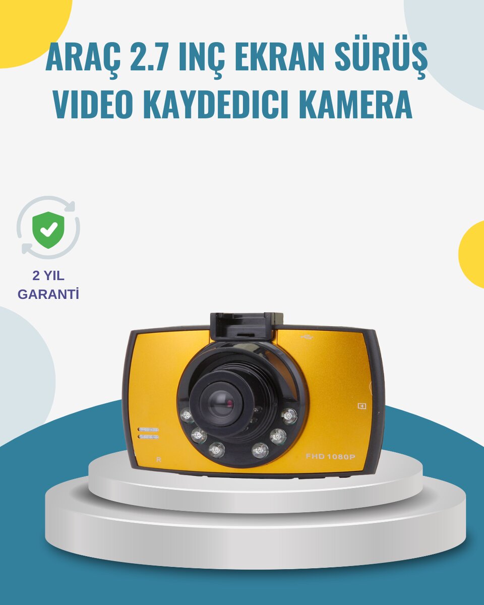 Araç İçi HD DVR Kamera G Sensor ve Hareket Algılama Özellikli 1 Araç İçi HD DVR Kamera G Sensor ve Hareket Algılama Özellikli