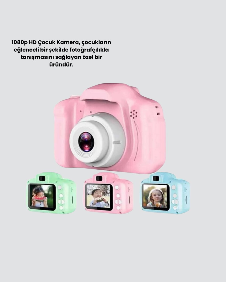 8MP Mini Çocuk Fotoğraf Makinesi – Pembe Ses Kaydı Özellikli 3 8MP Mini Çocuk Fotoğraf Makinesi – Pembe Ses Kaydı Özellikli - Görsel 3
