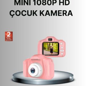 8 Megapiksel Mini Çocuk Kamerası HD Ekranlı Darbeye Dayanıklı ve Şarjlı
