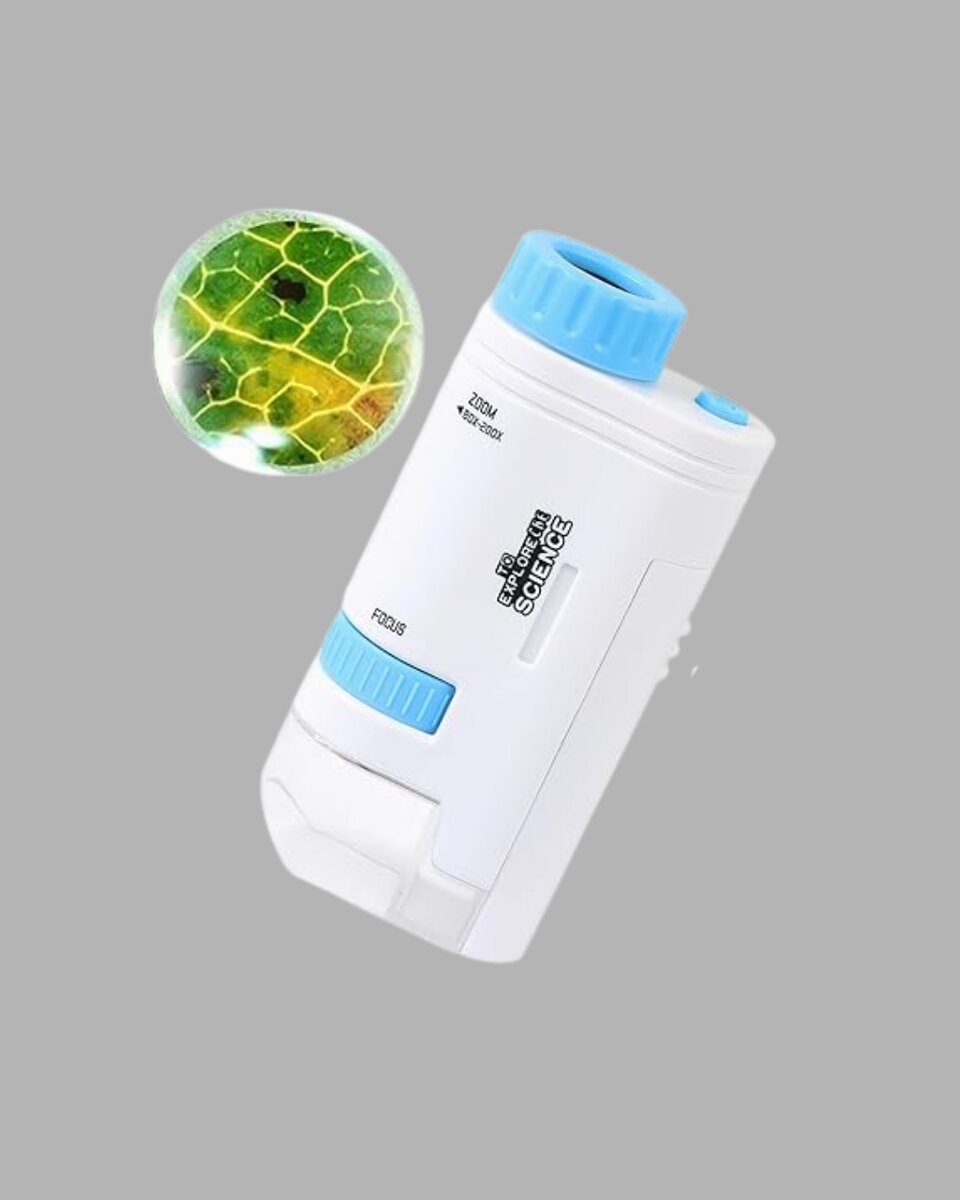 LED Işıklı Mikroskop 80X–200X Zoom Eğitici Bilim Seti ve Taşınabilir 2 LED Işıklı Mikroskop 80X–200X Zoom Eğitici Bilim Seti ve Taşınabilir - Görsel 2