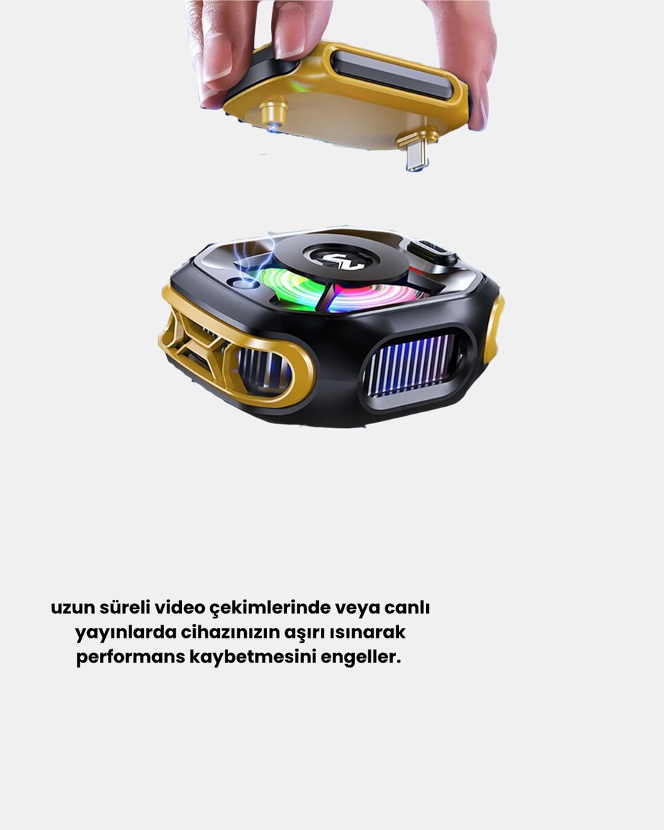 TEC Teknolojili Telefon Soğutucu Yüksek Verimli ve Oyun Odaklı 4 TEC Teknolojili Telefon Soğutucu Yüksek Verimli ve Oyun Odaklı - Görsel 4