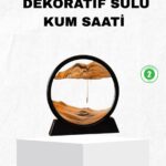 Dekoratif Kum Saati – Şık Masa Üstü Aksesuar, Dayanıklı Malzeme, Modern ve Klasik Tasarım