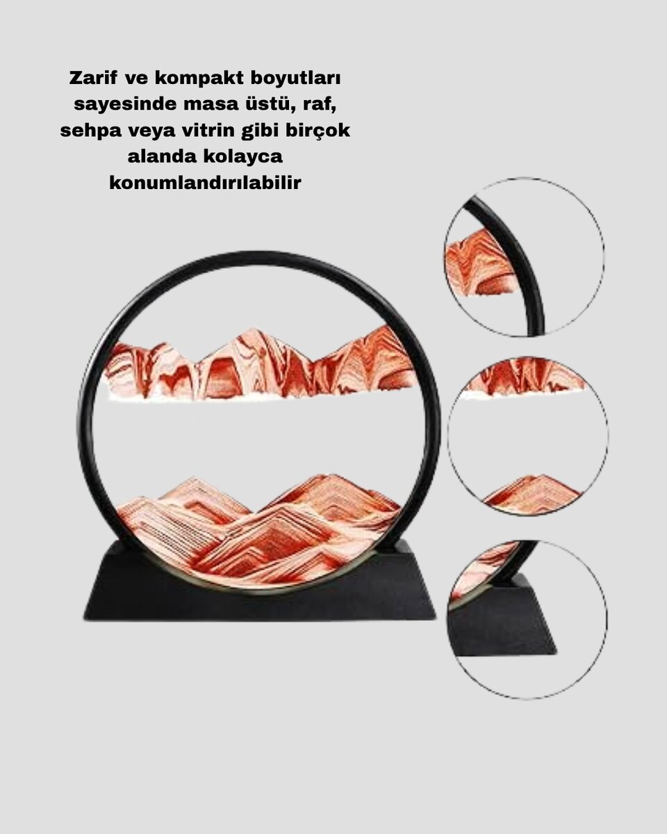 Dekoratif Kum Saati – Şık Masa Üstü Aksesuar Dayanıklı Malzeme Modern ve Klasik Tasarım 4 Dekoratif Kum Saati – Şık Masa Üstü Aksesuar Dayanıklı Malzeme Modern ve Klasik Tasarım - Görsel 4