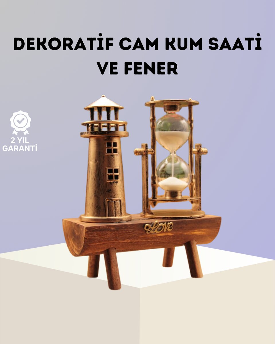 Dekoratif Ahşap Kum Saati ve Deniz Feneri Figürlü Masa Süsü – Şık ve Fonksiyonel Tasarım 1 Dekoratif Ahşap Kum Saati ve Deniz Feneri Figürlü Masa Süsü – Şık ve Fonksiyonel Tasarım