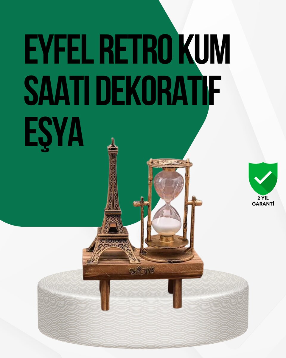 Ahşap Kum Saati – Vintage Tasarımlı Masa Dekoru 1 Ahşap Kum Saati – Vintage Tasarımlı Masa Dekoru