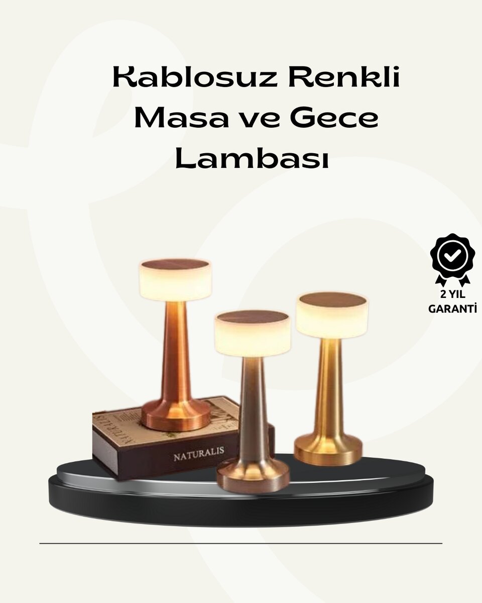 Modern USB'li Kablosuz Masa Lambası – Minimalist Tasarım, 3 Farklı Parlaklık 1 Modern USB'li Kablosuz Masa Lambası – Minimalist Tasarım, 3 Farklı Parlaklık