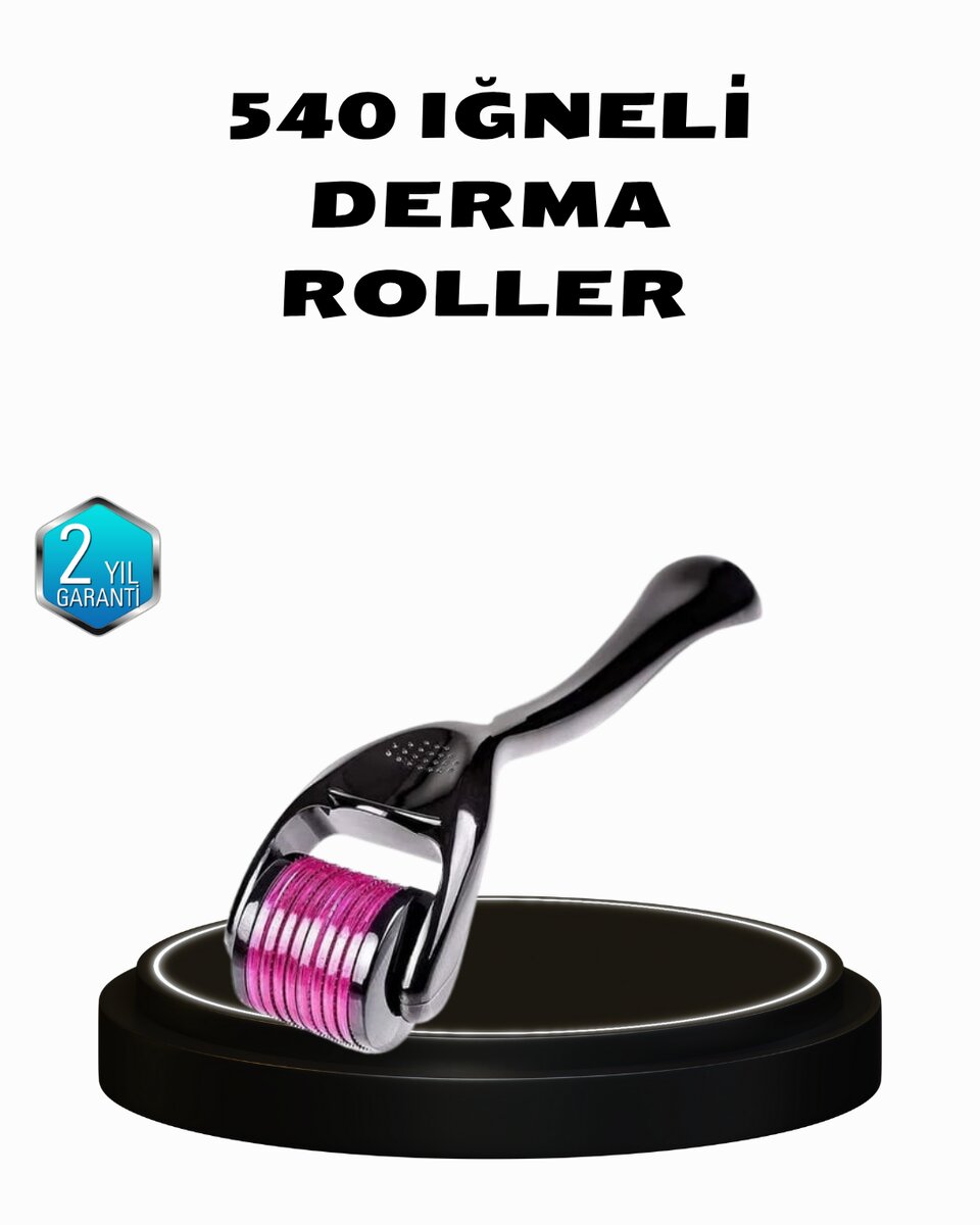Derma Roller Titanyum İğneli Cilt Yenileyici – Akne Kırışıklık ve Leke Karşıtı 1 Derma Roller Titanyum İğneli Cilt Yenileyici – Akne Kırışıklık ve Leke Karşıtı