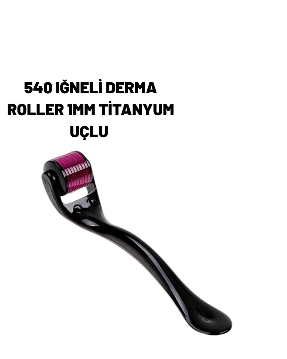 Ev Tipi Mikro İğneli Cilt Bakım Aleti – 1 mm Titanyum Roller 1 Ev Tipi Mikro İğneli Cilt Bakım Aleti – 1 mm Titanyum Roller