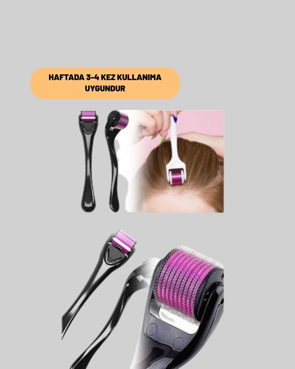 Evde Güvenli Kullanım İçin Titanyum Derma Roller – Siyah Saplı 3 Evde Güvenli Kullanım İçin Titanyum Derma Roller – Siyah Saplı - Görsel 3