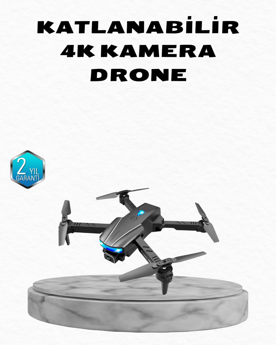 4K Kamera Özellikli Katlanabilir Drone Wi-Fi ve Yükseklik Sabitlemeli 1 4K Kamera Özellikli Katlanabilir Drone Wi-Fi ve Yükseklik Sabitlemeli