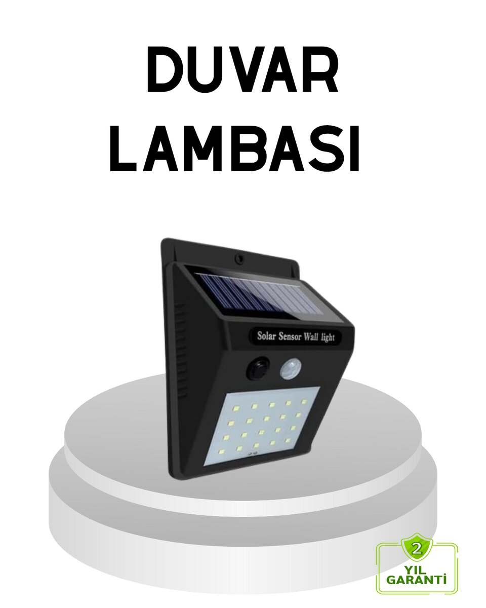20 LED Güneş Paneli Aydınlatma – Fotoselli ve Hareket Algılamalı Dış Mekan Duvar Lambası 1 20 LED Güneş Paneli Aydınlatma – Fotoselli ve Hareket Algılamalı Dış Mekan Duvar Lambası