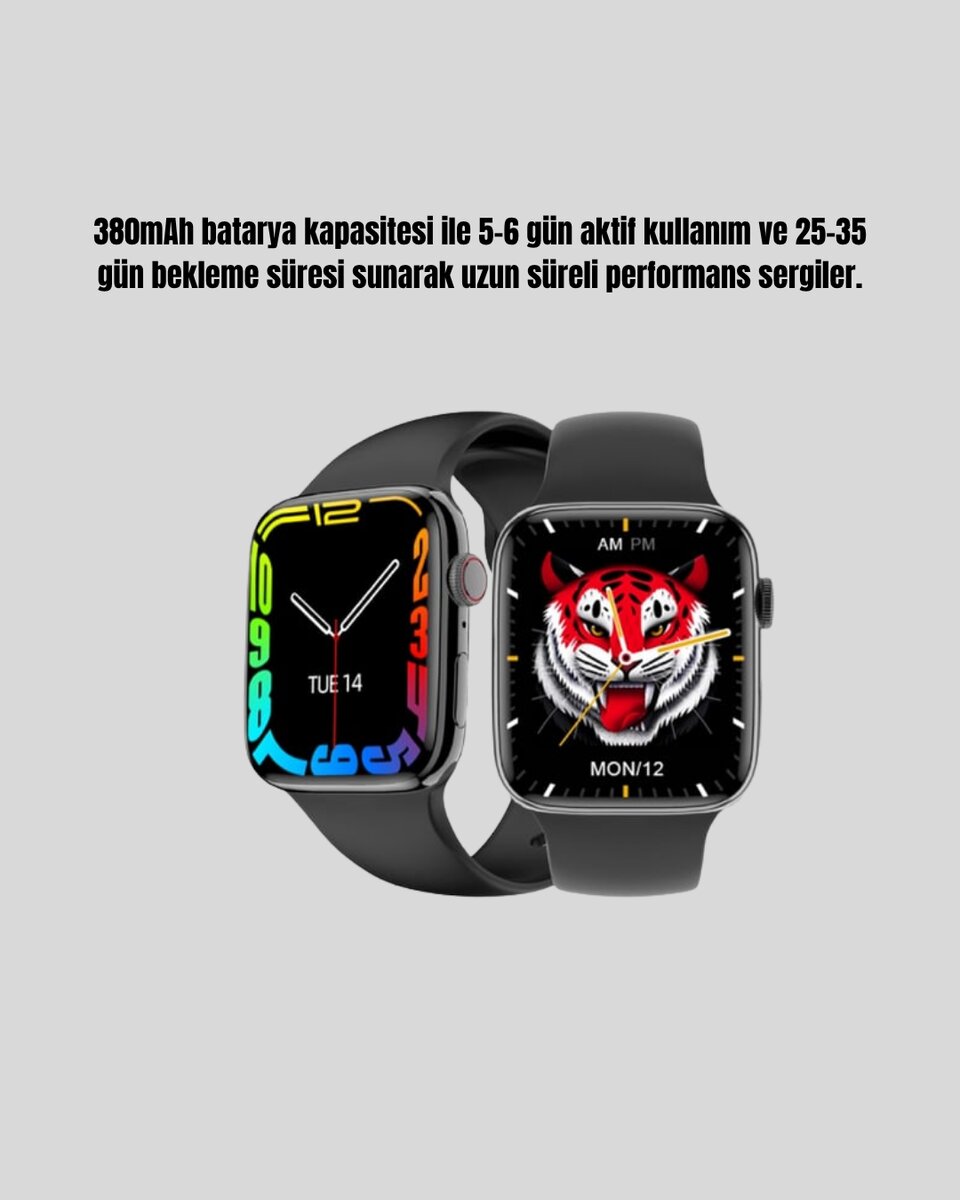1.9 İnç Akıllı Saat – Bluetooth 5.0 Kablosuz Şarjlı IP68 Su Geçirmez Akıllı Saat 3 1.9 İnç Akıllı Saat – Bluetooth 5.0 Kablosuz Şarjlı IP68 Su Geçirmez Akıllı Saat - Görsel 3