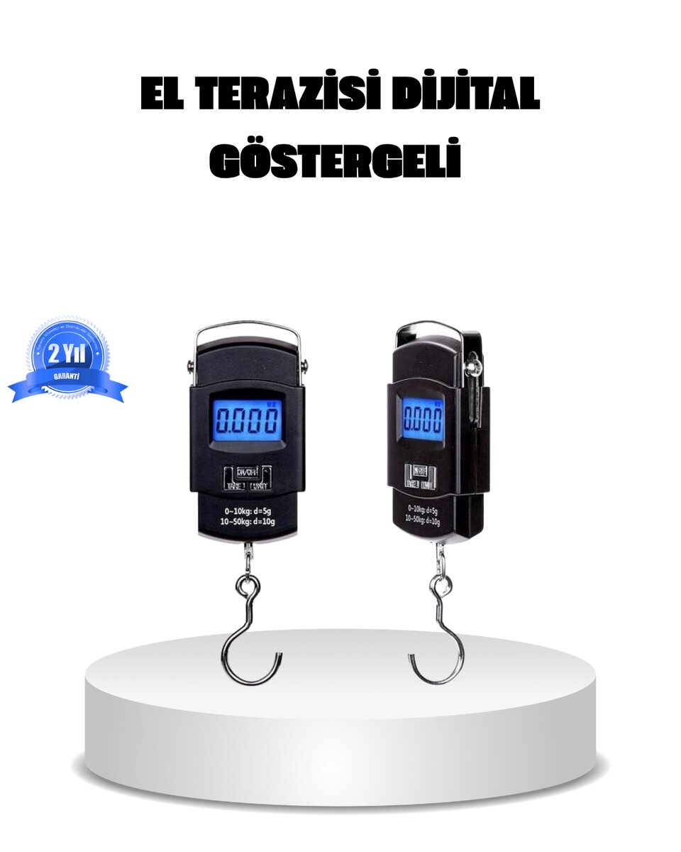 Dijital El Kantarı – 50 Kg Taşıma Kapasiteli Taşınabilir Hassas Tartı 1 Dijital El Kantarı – 50 Kg Taşıma Kapasiteli Taşınabilir Hassas Tartı