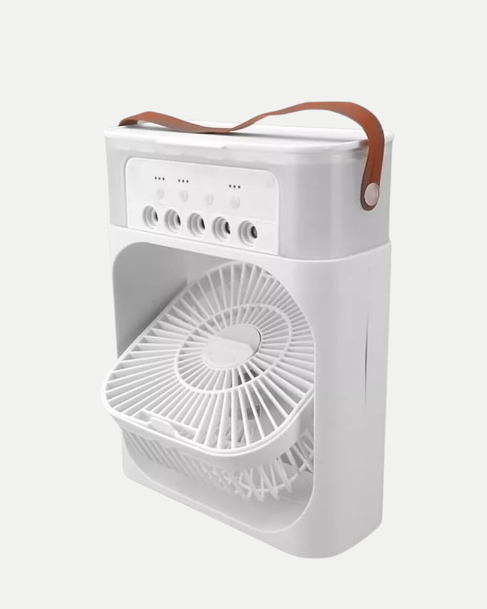 3’ü 1 Arada Mini Klima Fan USB Şarjlı 7 Renk Gece Lambalı ve Nemlendirici 4 3’ü 1 Arada Mini Klima Fan USB Şarjlı 7 Renk Gece Lambalı ve Nemlendirici - Görsel 4