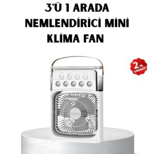 Haydiburaya 80 USB Bağlantılı Taşınabilir Mini Klima Fan 500ML Su Hazneli ve Sessiz Çalışma