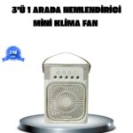 Taşınabilir Mini Klima Fan 3’ü 1 Arada Soğutucu Nemlendirici ve Gece Lambası