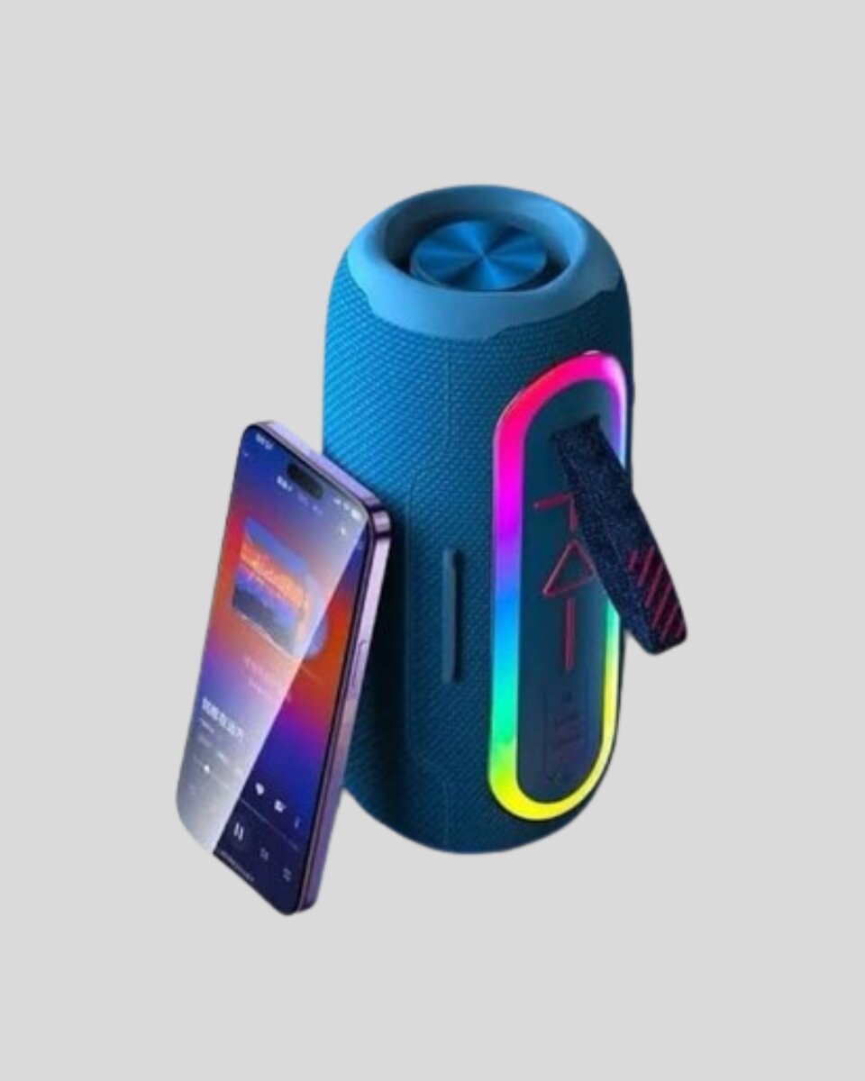 Mini Mavi Bluetooth Hoparlör Şık Görünüm ve Taşınabilir Güçlü Ses 2 Mini Mavi Bluetooth Hoparlör Şık Görünüm ve Taşınabilir Güçlü Ses - Görsel 2