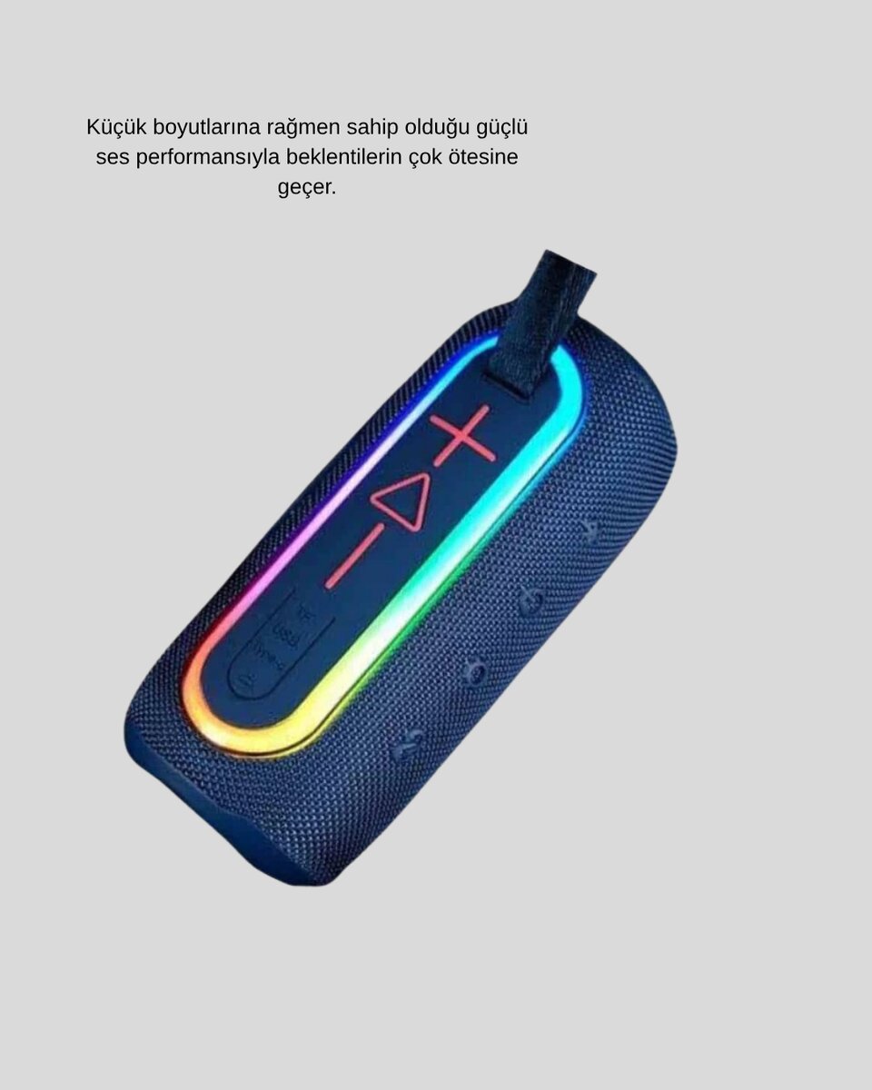 Mini Mavi Bluetooth Hoparlör Şık Görünüm ve Taşınabilir Güçlü Ses 4 Mini Mavi Bluetooth Hoparlör Şık Görünüm ve Taşınabilir Güçlü Ses - Görsel 4