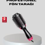 1200W Fön Tarağı – 3 Isı Ayarı, Negatif İyonlu, Hızlı ve Pürüzsüz Sonuç