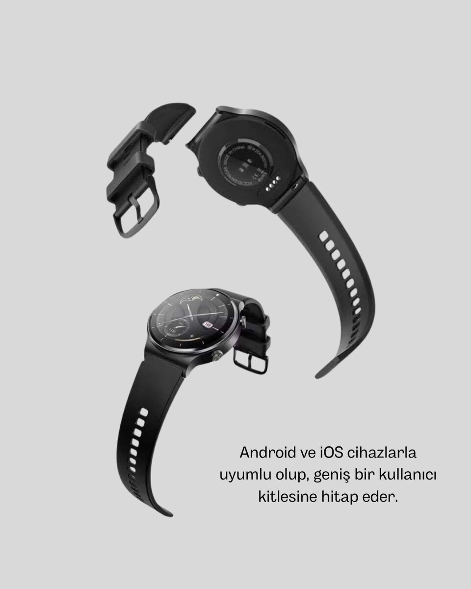 Kablosuz Şarjlı Bluetooth Görüşmeli Akıllı Saat – Android & iOS Uyumlu 3 Kablosuz Şarjlı Bluetooth Görüşmeli Akıllı Saat – Android & iOS Uyumlu - Görsel 3